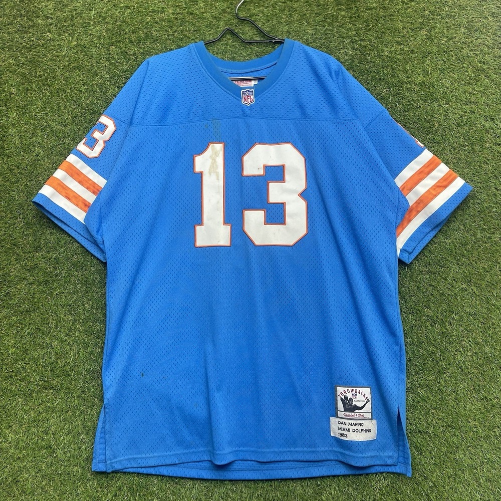 Miami Dolphins Mitchell & Ness Jersey Mens 52 Dan Marino # 13 Throwback 1983